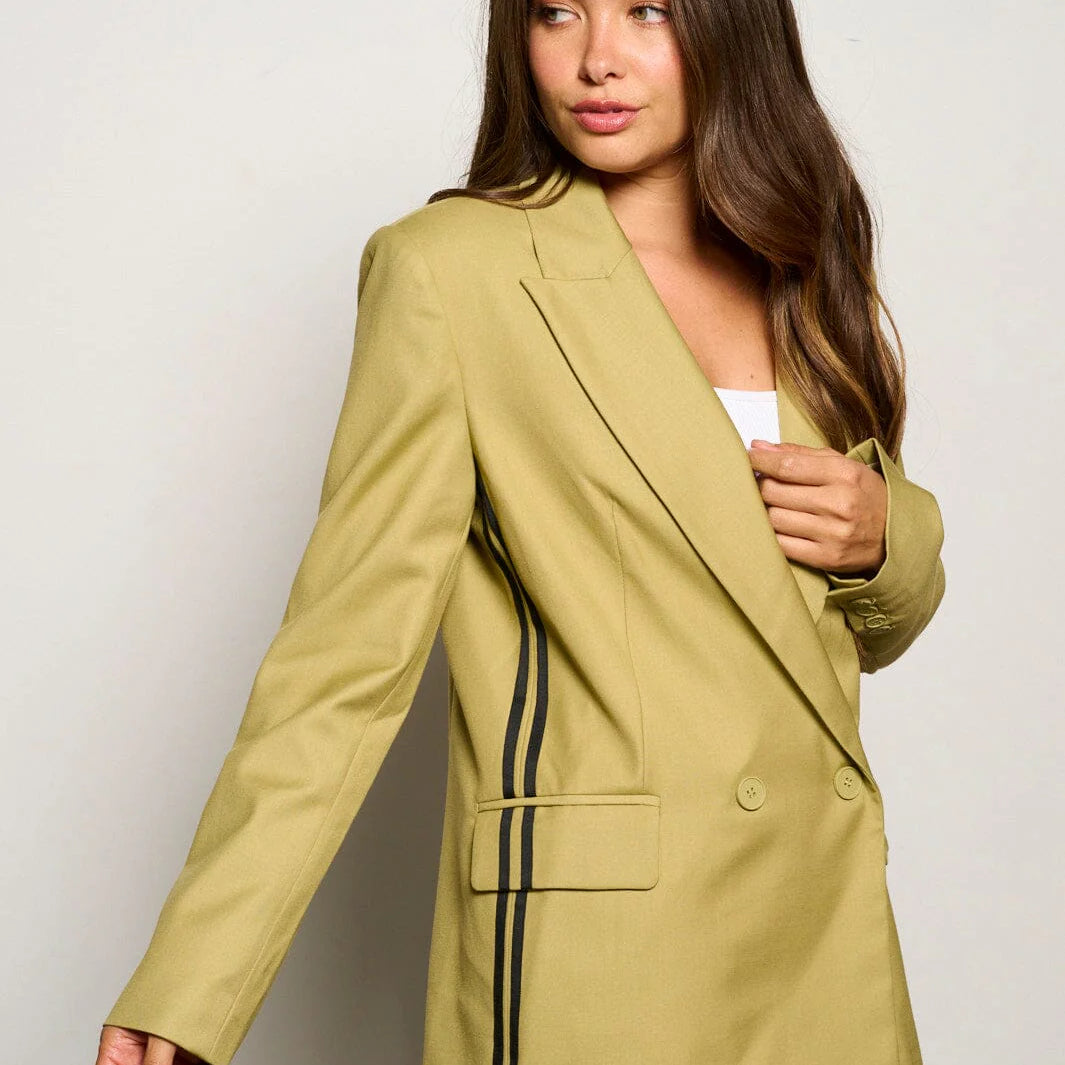 Zendaya Side Stripped Blazer