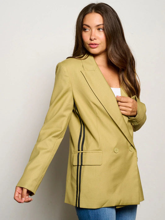 Zendaya Side Stripped Blazer