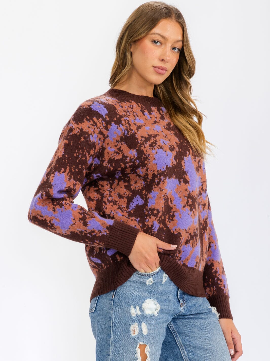 Madison Multi Print Sweater