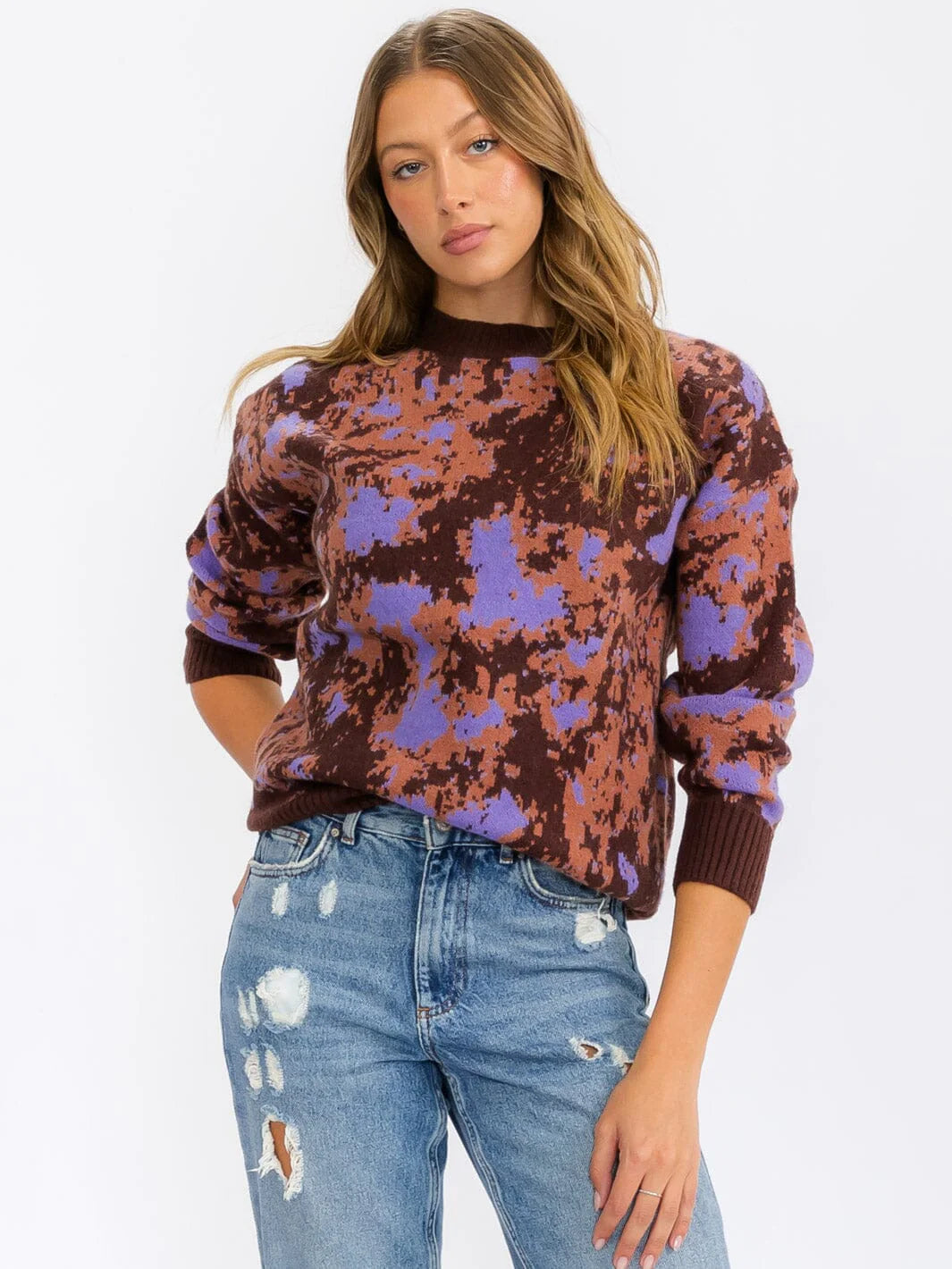 Madison Multi Print Sweater