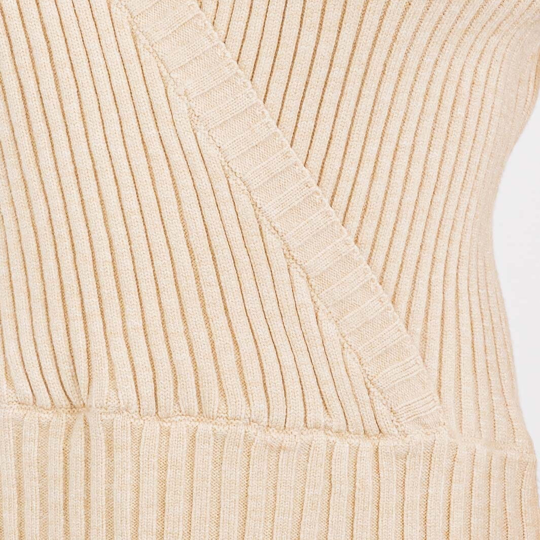 Lena Wrap Ribbed Top