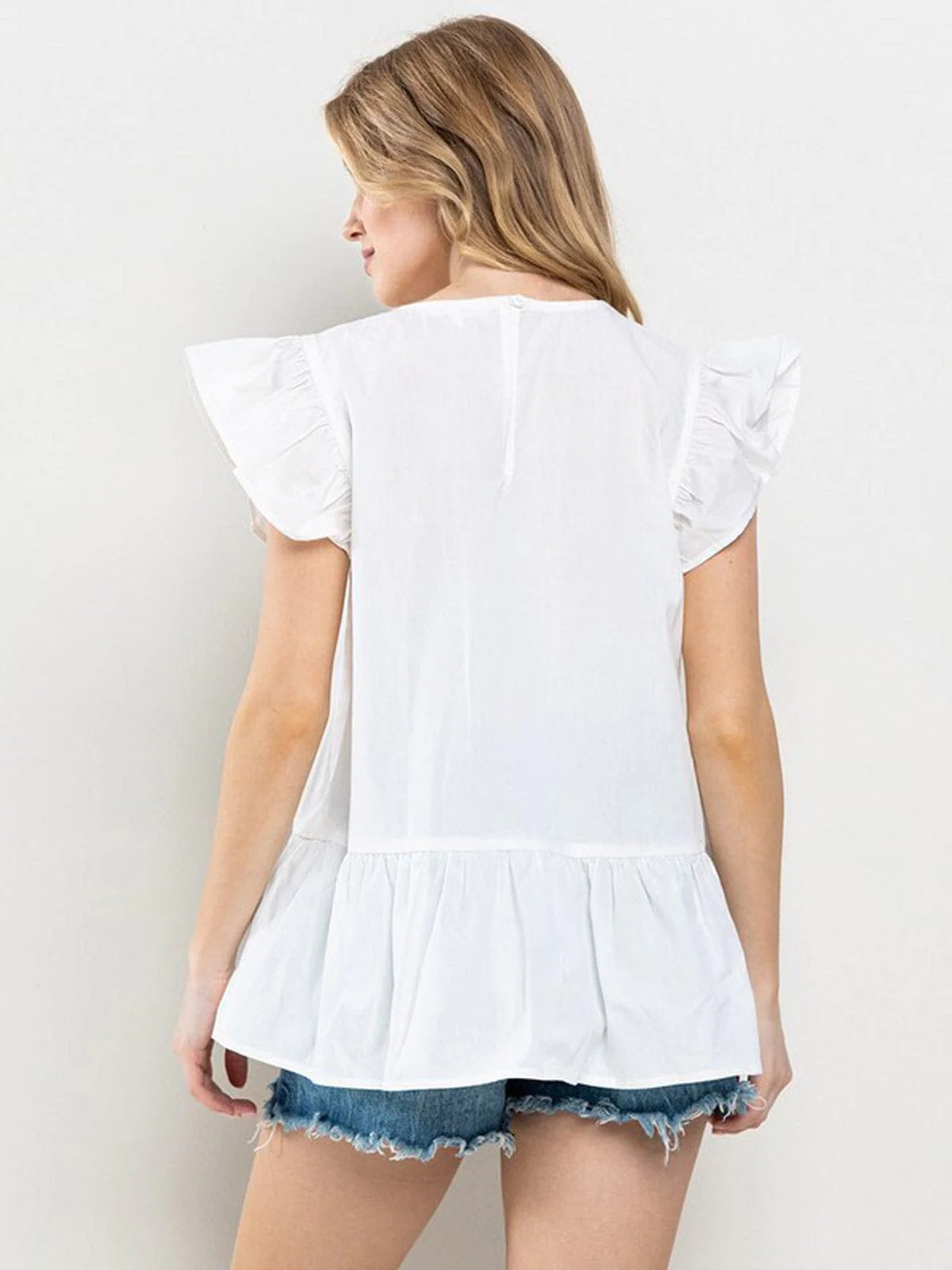 Belle Ruffle Sleeve Blouse