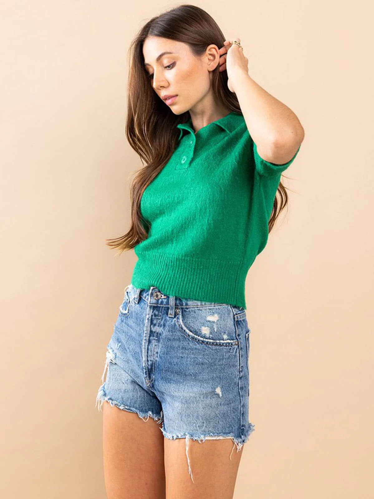 Aliyah Fuzzy Blouse Top