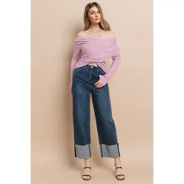 Wisteria Cuffed Boyfriend Jeans