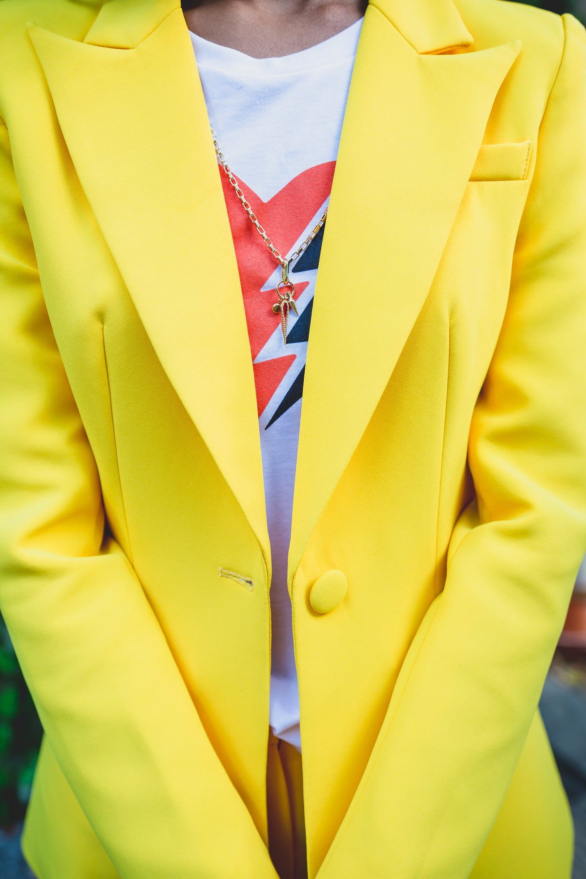 Yellow POWER Suit Jacket