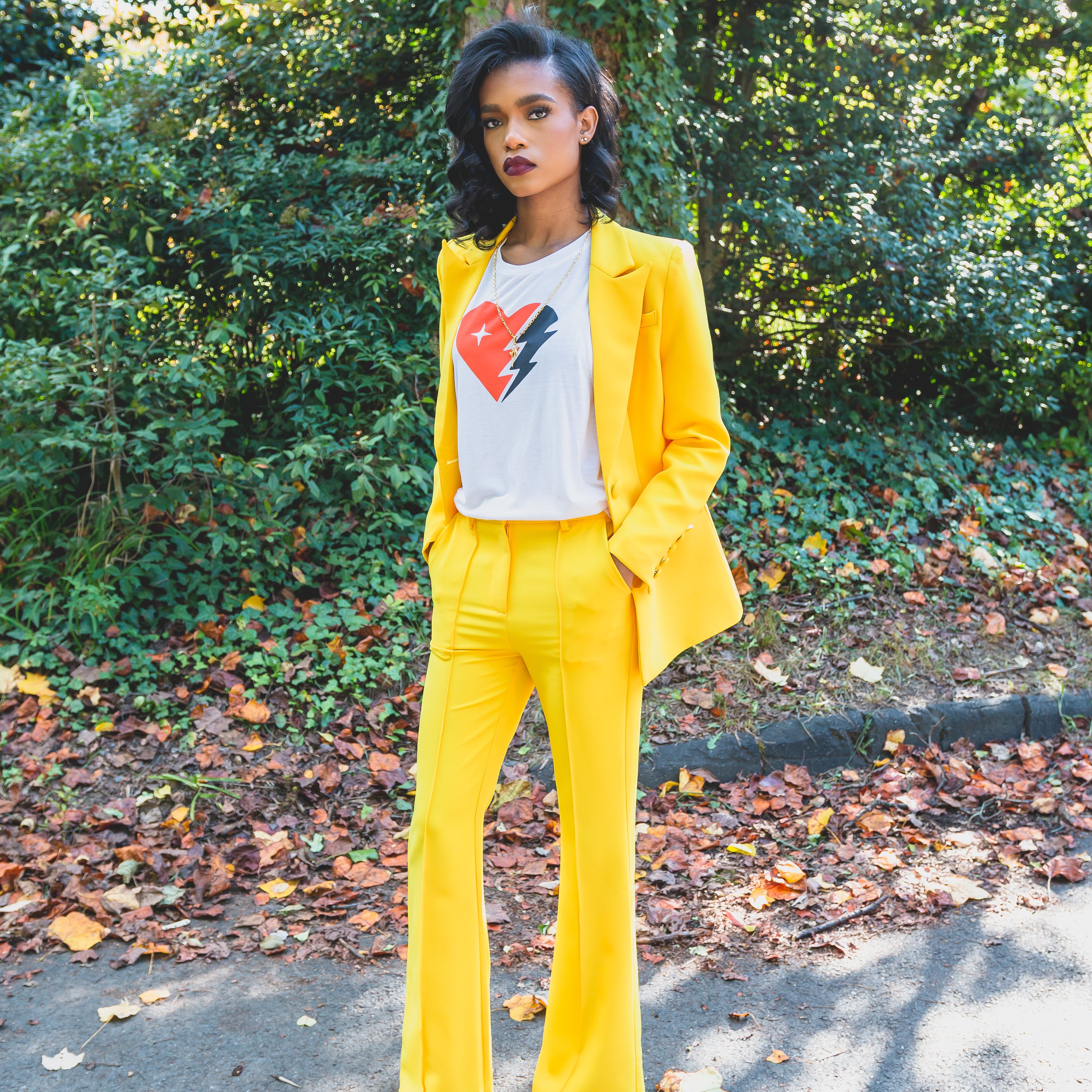 Yellow POWER Suit Jacket