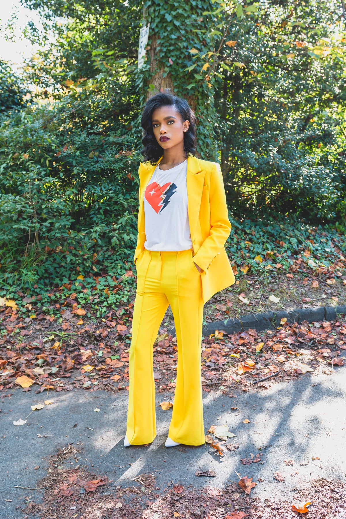 Yellow POWER Suit Jacket