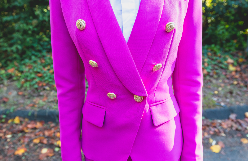 Double Breasted POWER Suit Jacket