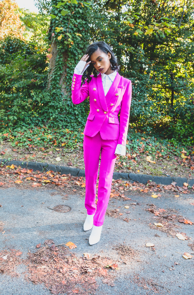Double Breasted POWER Suit Jacket