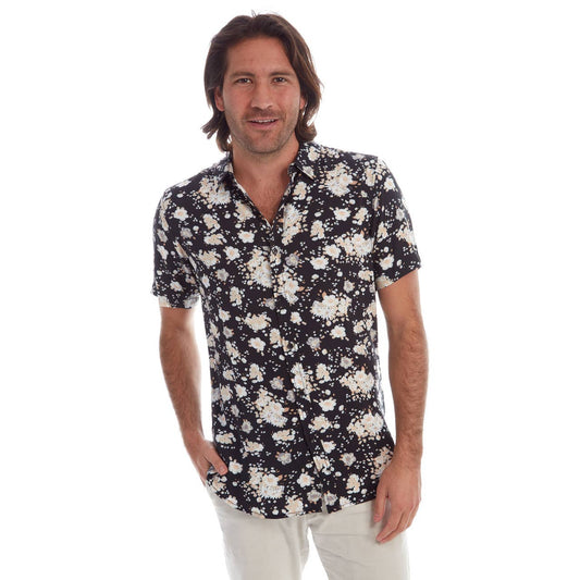 PX - Short Sleeve Floral Rayon Shirt