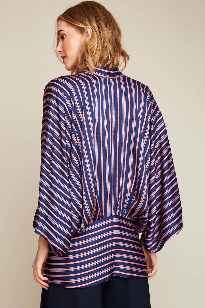 Women's Striped Kimono