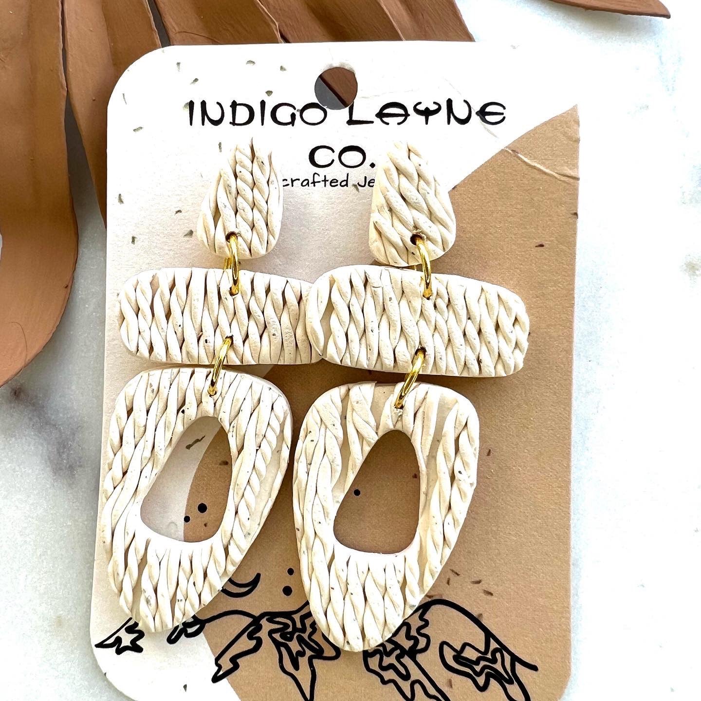 Indigo Layne Handcrafted Drop Earrings