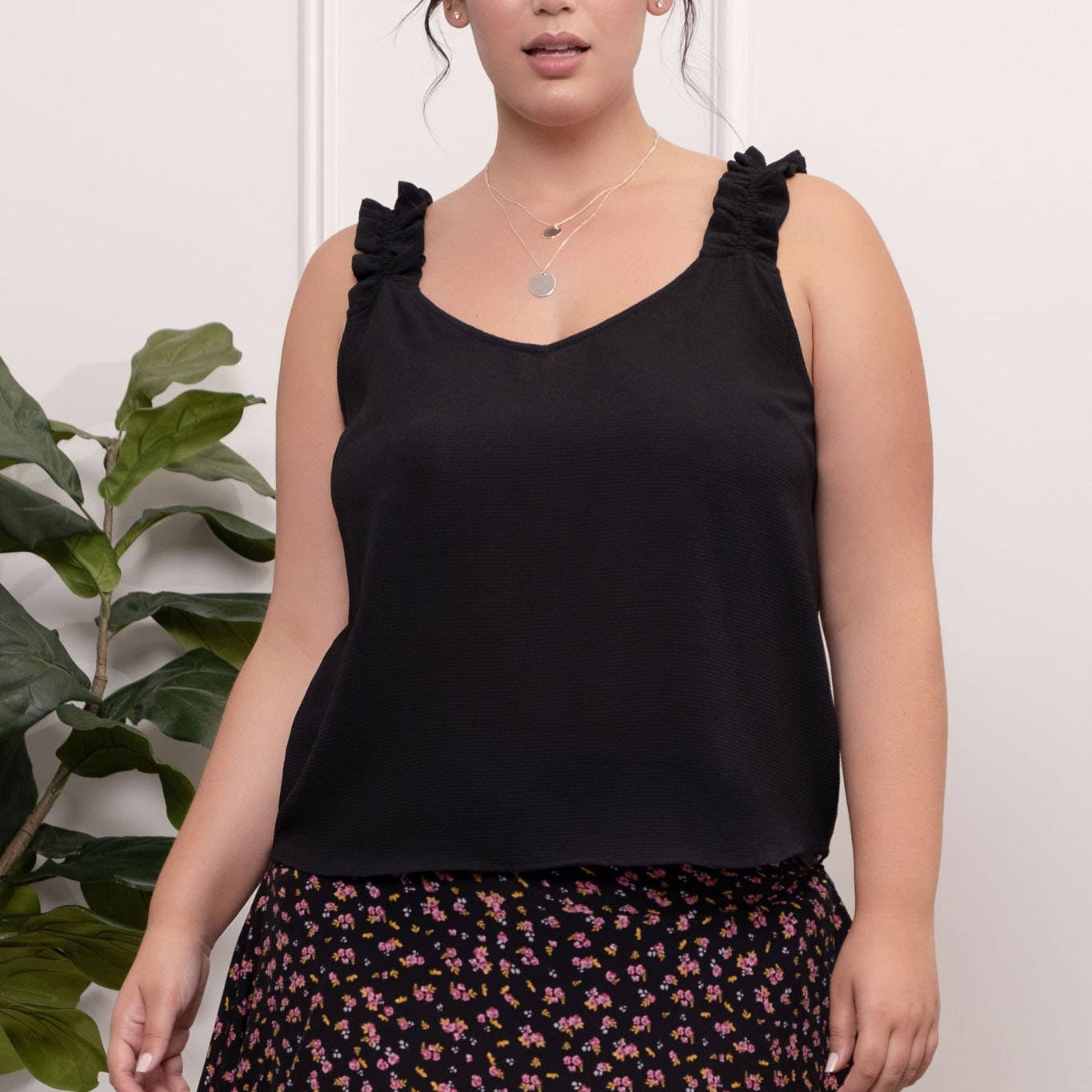 Ruffle strap top